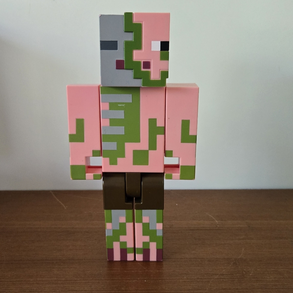 Minecraft Zombie Pigman Large Posable Action Figure  Mojang Pig Man 2018